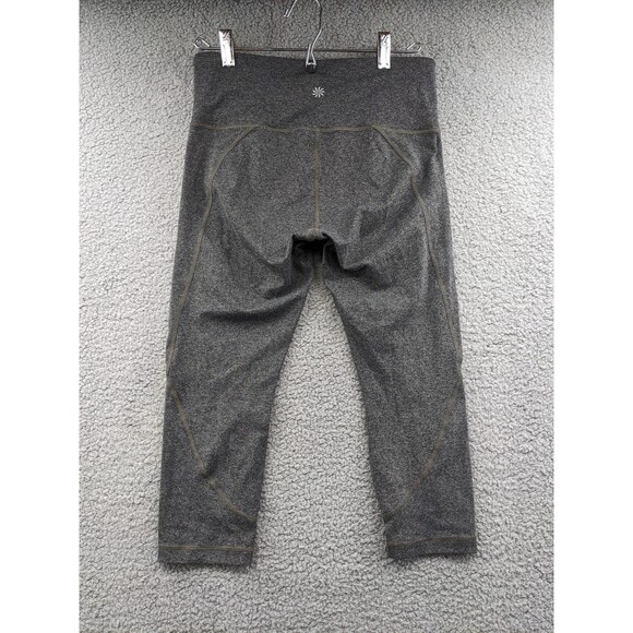 Athleta Salutation Women's size Medium Gray Capri Yoga Crop Leggings - Picture 2 of 8